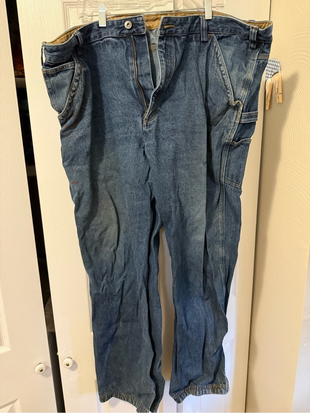 Duluth Trading Co Men's Indigo Blue Carpenter Jeans